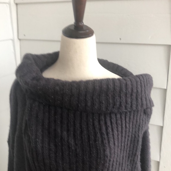 Jennifer Lopez gray asymmetrical cardigan size Small - Picture 7 of 10